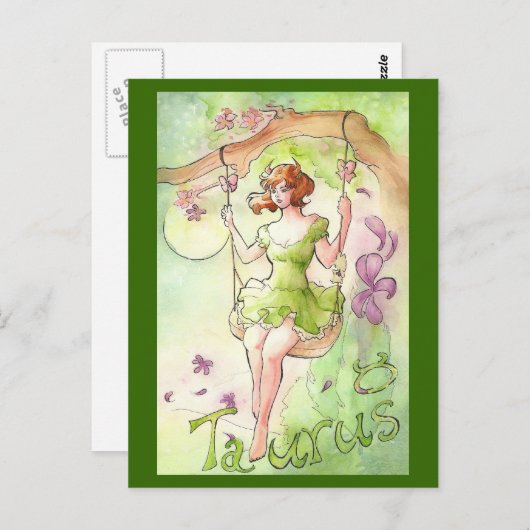 Taurus Postkarte (Vorne/Hinten)