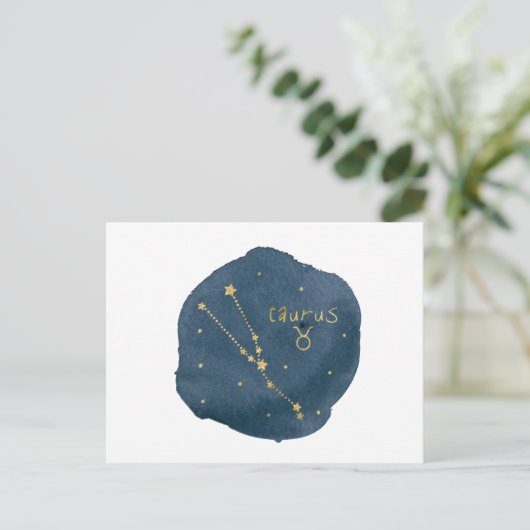 Taurus Postkarte (Stehend Vorderseite)