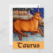 Taurus Postkarte (Vorne/Hinten)
