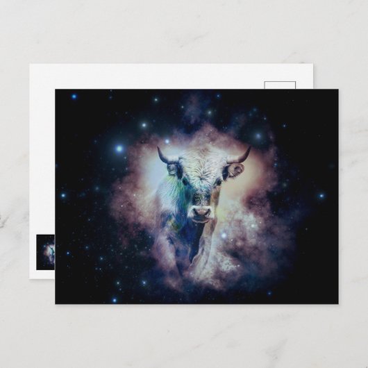 Taurus Postkarte (Vorne/Hinten)