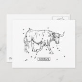 Taurus Postkarte (Vorne/Hinten)