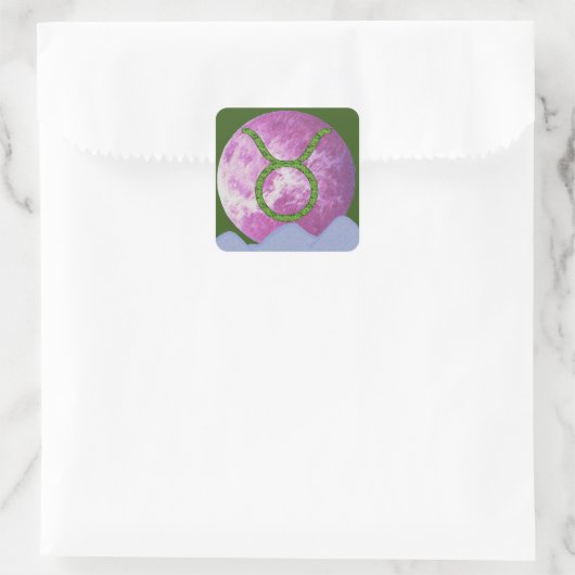 Taurus Quadratischer Aufkleber (Tasche)