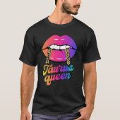 Taurus Queen Zodiac Lips Birthday Girl T-Shirt (Vorderseite)