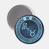 Taurus/Rat Magnet (Vorderseite/Rückseite)