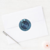 Taurus/Rat Runder Aufkleber (Umschlag)