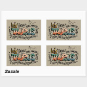 Taurus Rechteckiger Aufkleber (Blatt)