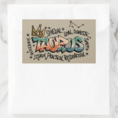 Taurus Rechteckiger Aufkleber (Tasche)