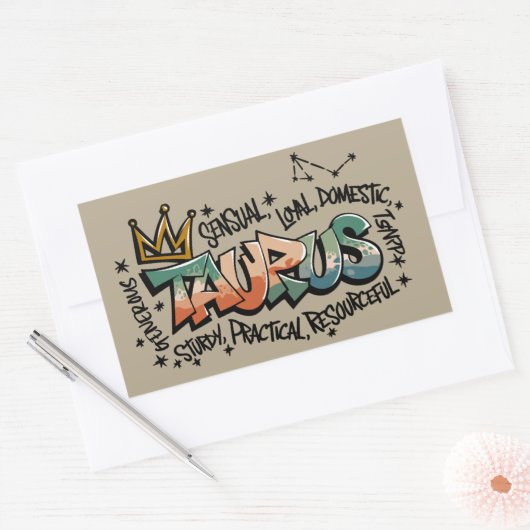 Taurus Rechteckiger Aufkleber (Umschlag)