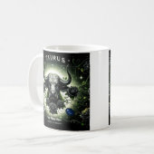 Taurus "Rooted in Strength" Zodiac Tasse (Vorderseite Links)