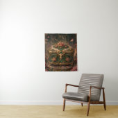 Taurus Rose Treasury Truhe Zodiac Kunst Wandteppich (Beispiel)