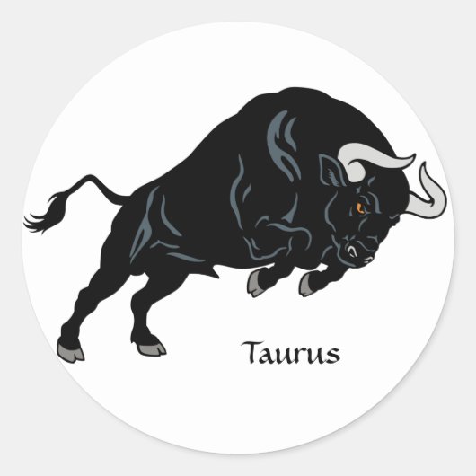Taurus Runder Aufkleber (Vorderseite)
