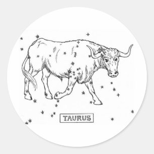 Taurus Runder Aufkleber