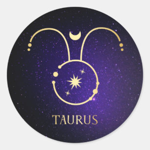 Taurus Runder Aufkleber