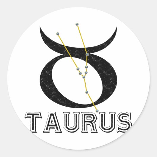 Taurus Runder Aufkleber (Vorderseite)