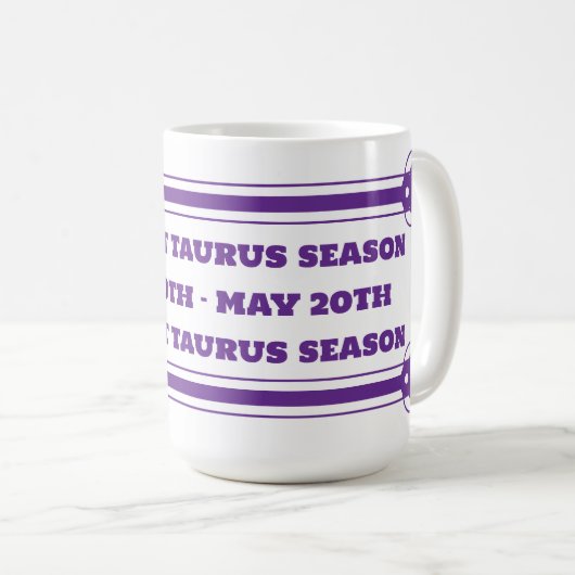 Taurus Season Tasse (VorderseiteRechts)
