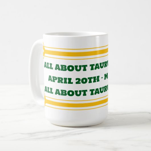 Taurus Season Tasse (Vorderseite Links)