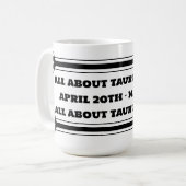Taurus Season Tasse (Vorderseite Links)