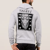 Taurus Season Zodiac-Zeichen-Horoskop-Logo Hoodie (Rückseite)