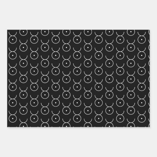 Taurus-Set von 3 Umschlagpapier Geschenkpapier Set (Vorderseite 2)