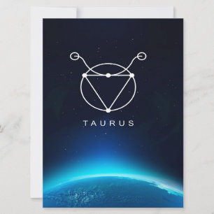 Taurus Sign Gold Canvas Wall Art Design Art Gift