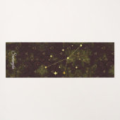 Taurus Sign Zodiac Oriental Lila Gold Blume Yogamatte (Rückseite (Horizontal))