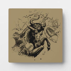 Taurus Signature Constellation Hevelius ca. 1690 Fotoplatte