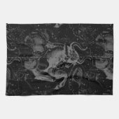 Taurus Signature Constellation Hevelius ca. 1690 Geschirrtuch (Horizontal)