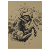 Taurus Signature Constellation Hevelius ca. 1690 Klemmbrett (Rückseite)