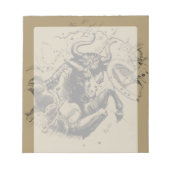 Taurus Signature Constellation Hevelius ca. 1690 Notizblock (Vorderseite)