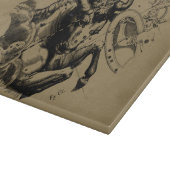 Taurus Signature Constellation Hevelius ca. 1690 Schneidebrett (Ecke)