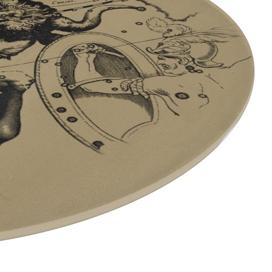 Taurus Signature Constellation Hevelius ca. 1690 Schneidebrett (Ecke)