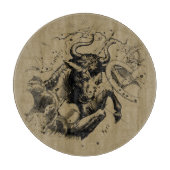 Taurus Signature Constellation Hevelius ca. 1690 Schneidebrett (Vorderseite)