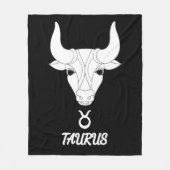 Taurus Silhouette Fleece Blanket (Vorderseite)