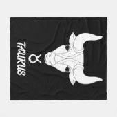 Taurus Silhouette Fleece Blanket (Vorderseite (Horizontal))