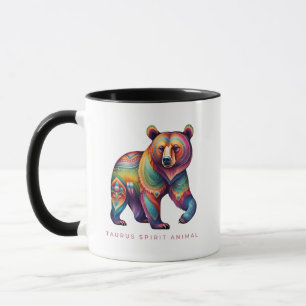 Taurus Spirit Animal Bear Alebrije Tasse