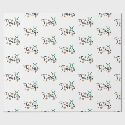 Taurus Star Schildkröten Whitepaper Geschenkpapier (Flach)