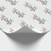Taurus Star Schildkröten Whitepaper Geschenkpapier (Ecke)