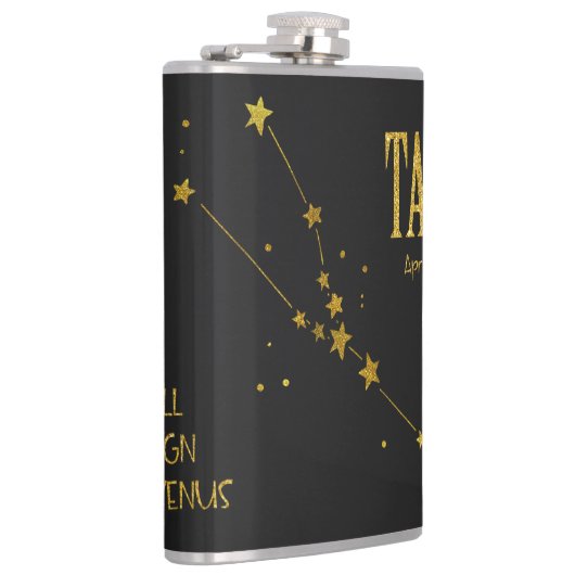 Taurus Star Sign Flachmann (Rechts)