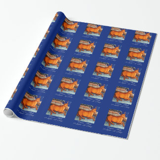 Taurus Star Sign Gift Wrap, Vintager Art chic Geschenkpapier