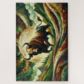 Taurus: Stärke in Mosaiken Puzzle (Vertikal)