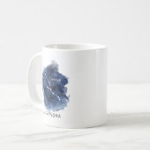 Taurus Starry Night Constellation Custom Name  Kaffeetasse (Vorderseite Links)