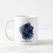 Taurus Starry Night Constellation Custom Name  Kaffeetasse (Links)