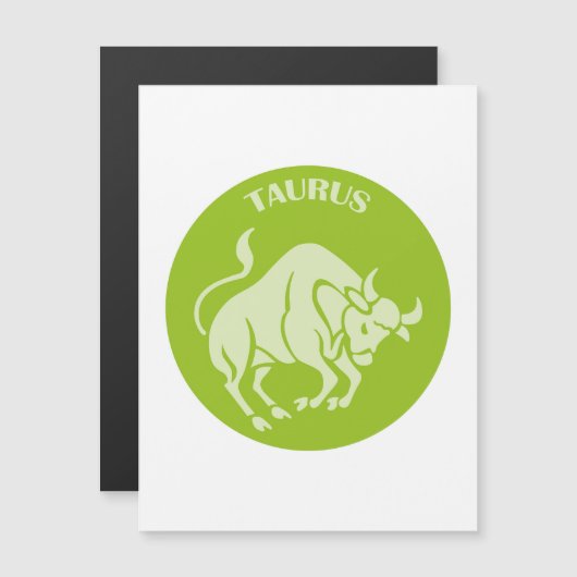 Taurus, Sternzeichen, Horoskop, Astrologie Magneteinladung (Vorne/Hinten)