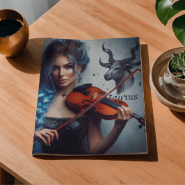 Taurus Sternzeichen Musikerin Violine Decoupage Seidenpapier