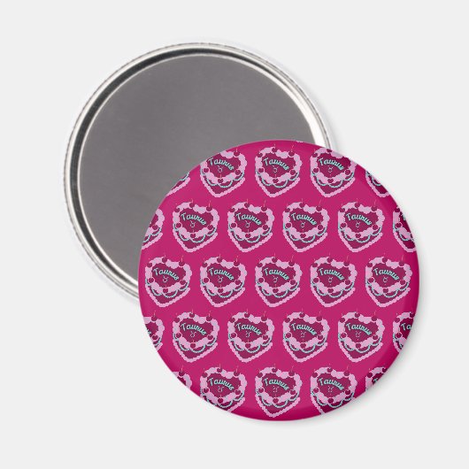 Taurus-Sternzeichen-Schmetterlingsherz-Geburtstags Magnet (Vorderseite/Rückseite)