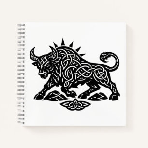 Taurus Stier Sigil — Erdgebundene Zodiac-Tintearbe Notizblock