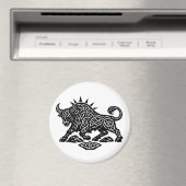 Taurus Stier Sigil — Erdgebundenes Zodiac Inkwork Magnet (In Situ (Geschirrspüler))