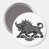 Taurus Stier Sigil — Erdgebundenes Zodiac Inkwork Magnet (Vorderseite/Rückseite)