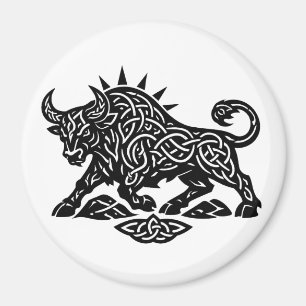 Taurus Stier Sigil — Erdgebundenes Zodiac Inkwork Magnet
