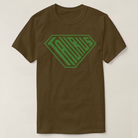 Taurus SuperEmpowered Zodiac Green T-Shirt (Design vorne)